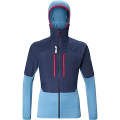 ミレー メンズ アウター ジャケット・ブルゾン パーカー MILLET Parmelan Hybrid Hoodie Mens Coronet BlueSaphir ブルーのサムネイル