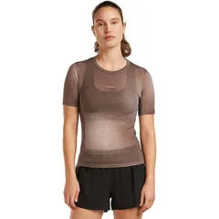 アイスブレーカー レディース トップス Tシャツ Icebreaker Merino Blend 75 CoolLite Featherlight Crewe Womens PorciniPink Qのサムネイル