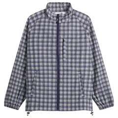 グラミチ レディース アウター ジャケット・ブルゾン Gramicci Checkered Shell Jacket Navy Check ネイビーのサムネイル