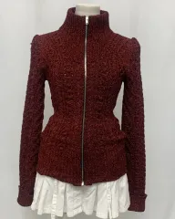イサベル マラン レッド ニット ジップアップ ジャケットのサムネイル