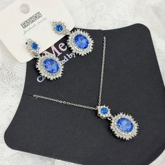 シルバー ジュエリー☆ ブルー サファイア アクセサリー 4点セット 