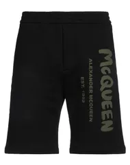 マックイーン メンズ ボトムス ハーフパンツ・ショーツ MCQUEEN ショートパンツ＆バミューダパンツ Black ブラックのサムネイル