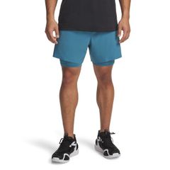 언더아머 맨즈 하의 바지 반바지 반바지 Under Armour Mens Vanish Elite 2in1 Shorts Boundless BlueBound
