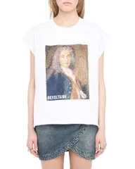 ザディグ エ ヴォルテール レディース トップス Tシャツ Zadig Voltaire Cloex Voltairembellished Tee White ホワイトのサムネイル
