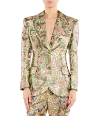 エトロ レディース アウター ジャケット・ブルゾン Etro Jacket With Flapockets Printed Beige ベージュのサムネイル