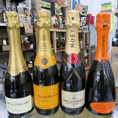 未開栓！ハーフボトルシャンパン 飲み比べ 4本セット 375ml×4本 エキスパート藤沢辻堂店のサムネイル
