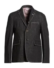 トムブラウン メンズ アウター ジャケット・ブルゾン THOM BROWNE テーラードジャケット Black ブラックのサムネイル