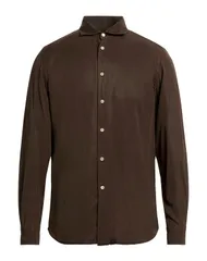 ボリオリ メンズ トップス シャツ BOGLIOLI 無地シャツ Chocolate Brown ブラウンのサムネイル