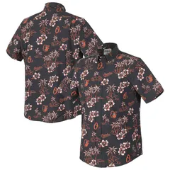 レインスプーナー レディース トップス Tシャツ Mens Reyn Spooner Black Baltimore Orioles Kekai Performance ButtonUp Top Orのサムネイル