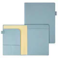Leathiku ノートカバー a5 サイズ ロディア No.16対応 2冊収納 プレミアムレザー ペンホルダー 名刺/カード/付箋 手帳カバーのサムネイル