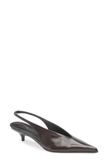 プロエンザショラー レディース シューズ パンプス Proenza Schouler Slash Pointed Toe Slingback Pump Chocolate チョコレートのサムネイル