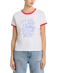 マザー レディース トップス Tシャツ MOTHER The Lil Goodie Ringerunner Tee City Girlのサムネイル