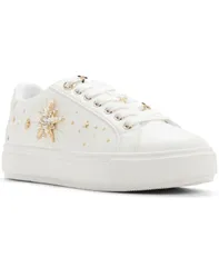 アルド レディース シューズ スニーカー レース ALDO Womenstarbright LaceUp Low Top Sneakers White Smooth ホワイトのサムネイル