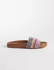 アルド レディース シューズ サンダル ALDO Rooted flat sandals in multi Bright Multi マルチカラーのサムネイル