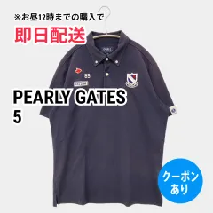 PEARLY GATES パーリーゲイツ ポロシャツ 5 ブラック 無地 ワンポイント 半袖 レディースのサムネイル