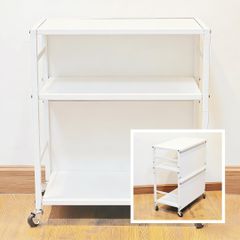 棚板、トレーのみ】ステンレスユニットシェルフワゴンセット - メルカリ