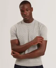 テッドベーカー メンズ アウター ニット・セーター クルーネック Ted Baker Mens Canon Crewneck Sweater Gray グレーのサムネイル