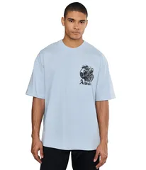 オールセインツ メンズ トップス シャツ AllSaints Panhead Short Sleeve Crew Villa Blue ブルーのサムネイル