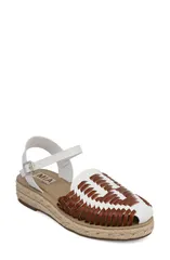 ミアリミテッドエディション レディース シューズ サンダル アンクル MIA Limitedition Eshani Ankle Strap Espadrille Sandal White Cognのサムネイル