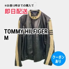 TOMMY HILFIGER トミーヒルフィガー レザージャケット M ブラック レディースのサムネイル