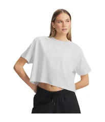アンダーアーマー レディース トップス シャツ Under Armourival Boxy Tee Solidistant Gray Me グレーのサムネイル