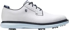 フットジョイ メンズ シューズ スニーカー FootJoy Mens Traditions Blucher Golf Shoes Previouseason WhiteNavyBlue ホワイトのサムネイル