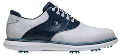 フットジョイ メンズ シューズ スニーカー FootJoy Mens Traditions Blucher Golf Shoes WhitePeacoatMarine ホワイトのサムネイル