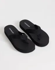 トップショップ レディース シューズ サンダル Topshop Molly toe thong sandals Black ブラックのサムネイル