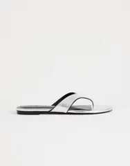 トップショップ レディース シューズ サンダル Topshop Sisi flip flopsILVER シルバーのサムネイル