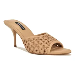ナインウェスト レディース シューズ パンプス オープンバック ヒール Nine West Kirela Womens Open Back Heeled Mules Beige Kahki ベージュのサムネイル