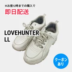 LOVEHUNTER ラブハンター スニーカー LL ホワイト 無地 紐 ローカット レディースのサムネイル