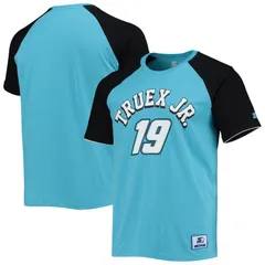 スターター レディース トップス Tシャツ Menstarter BlueBlack Martin Truex Jr The Catcheraglan TShirt Nas Blue ブルーのサムネイル