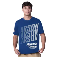 スターター レディース トップス Tシャツ Menstarter Blue Kyle Larson Hendrickcarscom All Star Extreme TShirt Nas Blue ブのサムネイル