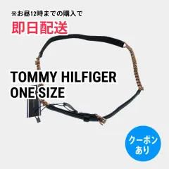 TOMMY HILFIGER トミーヒルフィガー ベルト ONE SIZE ブラック レザー・本革 レディースのサムネイル