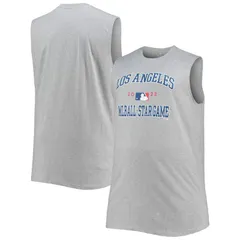 プロファイル レディース トップス Tシャツ トール Profile Mens Heathered Gray 2022 MLB AllStar Game Big Tall Sleepwear Muscのサムネイル
