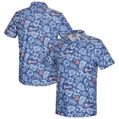 レインスプーナー レディース トップス Tシャツ ポロシャツ Mens Reyn Spooner Blue Atlanta Braves Cooperstown Pua Performance Polのサムネイル