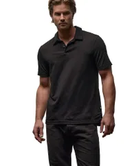 ジェームス パース メンズ トップス ポロシャツ スエード ジャージー James Perse Sueded Jersey Polo Black ブラックのサムネイル