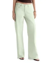 エージー レディース ボトムス デニムパンツ ワイドレッグ ローライズ ジーンズ AG Low Rise Wide Leg Jeans in Summer Vine Summer Vineのサムネイル