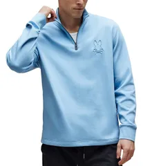 サイコバニー メンズ アウター ニット・セーター Psycho Bunny Nev 14 Zipullover Glacier Lakeのサムネイル