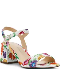 ベッツィジョンソン レディース シューズ サンダル フラワー柄 フラワー Blue by Betsey Johnson Tamy Floral Pearl Embellishedressandalsのサムネイル