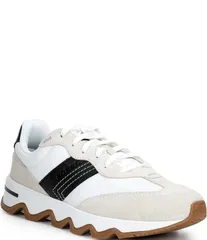 ソレル メンズ シューズ スニーカー スエード レザー Sorel Mens Kinetic Ember Suede Leather Sneakers Fawn Black ブラックのサムネイル