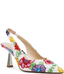 ベッツィジョンソン レディース シューズ パンプス フラワー柄 プリント フラワー Blue by Betsey Johnson Clark Floral Print Pearl and Rhinesのサムネイル