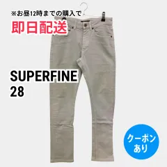 SUPERFINE デニムパンツ 28 グレー レギュラー ストレート スキニー・タイト 無地 フルレングス レディースのサムネイル