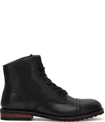 フライ メンズ シューズ ブーツ・レインブーツ キャップ レース レザー Frye Mens Landon Leather Midlace Cap Toe Boots Black ブラックのサムネイル