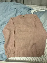 YUNION BLUE(ユニオンブルー) CASHMERE WOOL CREWNECK KNIT MELANGE LIGHT PINKのサムネイル