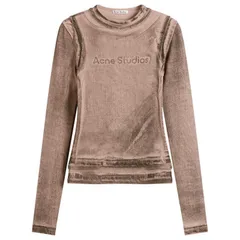 アクネ ストゥディオズ レディース トップス シャツ プリント Acne Studios Elga Print Long Sleeve Topumpkin Orange オレンジのサムネイル