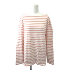 オーチバル ORCIVAL オーシバル Tシャツ カットソー 5 ピンク 白 ホワイト ボーダー柄 ボートネック 長袖 トップス /YU ■GY70のサムネイル