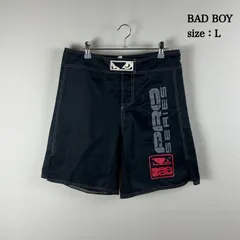 BAD BOY 00s OLD ICON LOGO board shorts L バッドボーイ 定番ロゴ ボードショーツ ハーフパンツ オールド レアのサムネイル
