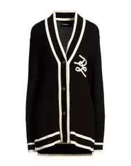 カール ラガーフェルド レディース アウター カーディガン KARLAGERFELD Black ブラックのサムネイル