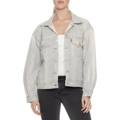 リーバイス レディース アウター ジャケット・ブルゾン Levis 90s Trucker Jacket Quiet Gray グレーのサムネイル